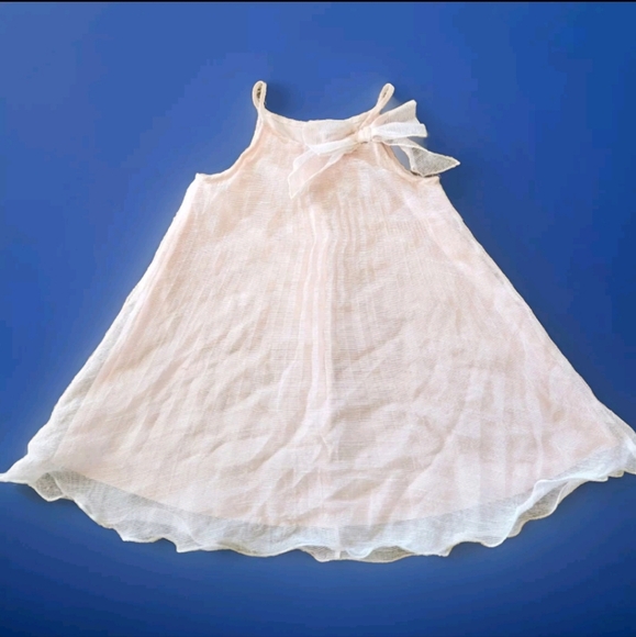 Zunie Other - Zunie girls sheer overlay shift dress Size 6x Color pastel pink